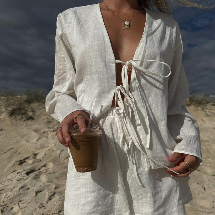 Conjunto Cardigan Algodón